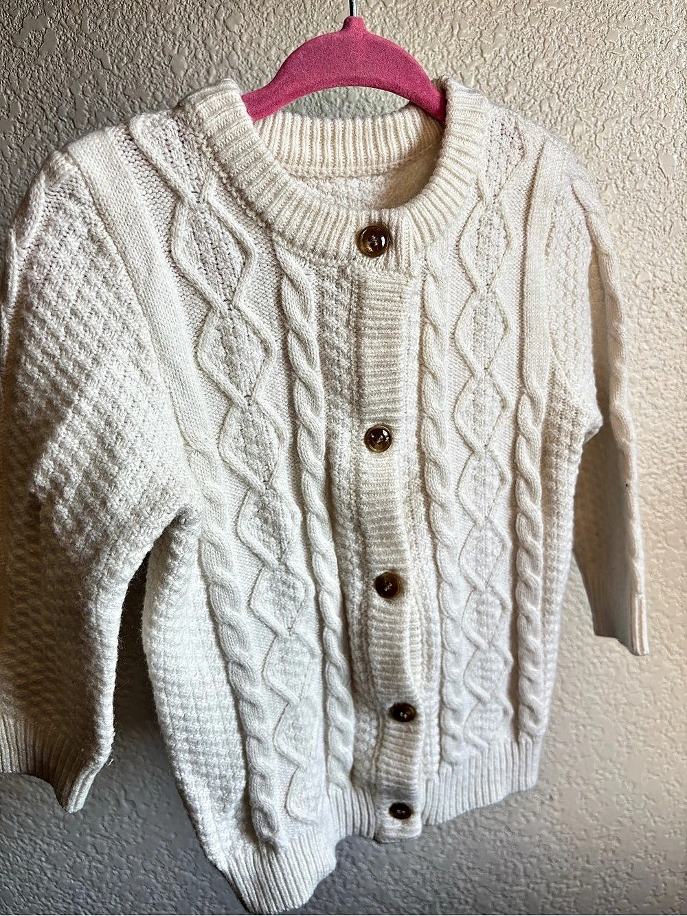Cable Knit Button-Front Sweater - Picture 2 of 4